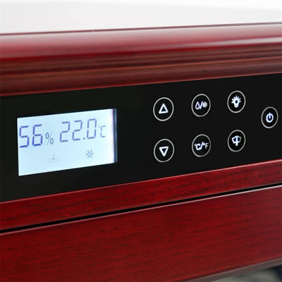 Premium Red Wooden Kitchen Wine Cooler With Advanced Temperature Control