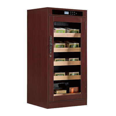 Guter Preis Premium Holz Digitale Zigarrenkühlschrank mit verstellbaren Regalen, leisen Betrieb unter 42 dB und LED-Innenbeleuchtung Online