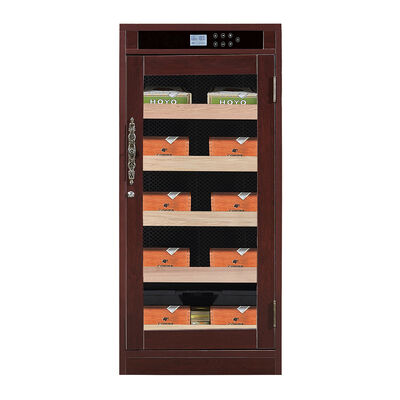 Guter Preis Luxus Holzrahmen-Elektro-Zigarren-Humidor-Schrank mit thermoelektrischer Kühlung und intelligenter digitaler Touch-Steuerung Online