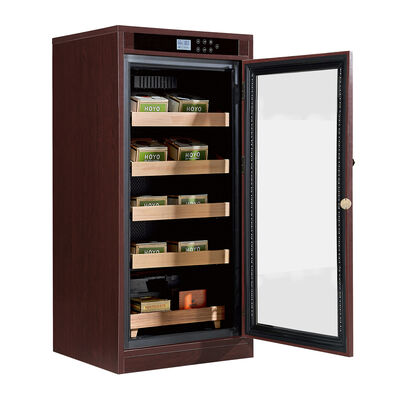Guter Preis Premium Digital Cigar Cooler Humidifier mit 65-75% RH Luftfeuchtigkeitsbereich und Tür aus gehärtetem Glas Online
