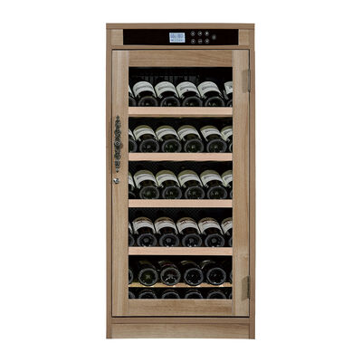 Guter Preis Holzweinkühlschrank mit digitaler Temperaturregelung, verstellbaren Regalen und verschließbaren Türen Online