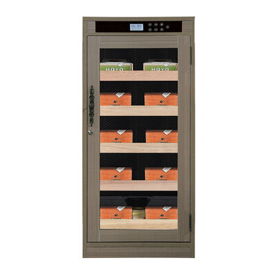 Guter Preis Dunkelholz-Finich-Elektrische Zigarren-Humidor-Schrank mit sicherem Schließfach und spanischem Zederninterieur Online