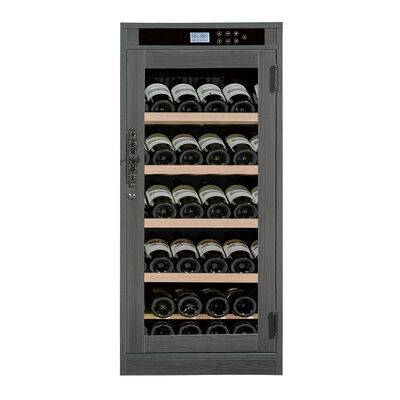 Guter Preis Massivholz-Weinkühlschrank mit digitaler Temperaturregelung LED-Beleuchtung und verschließbarer Tür Online