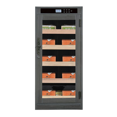 Guter Preis Moderner dunkler Holz-Finish abschließbarer Zigarrenkühler-Luftbefeuchter-Schrank mit digitalem Steuerungssystem Online