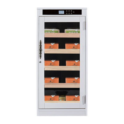 Guter Preis Smart Digital Touch Control Elektro-Zigarren-Humidor-Schrank mit verschließbarer Glastür und eingebautem Befeuchtungssystem Online