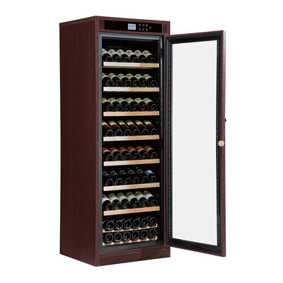 Guter Preis Digitale Temperaturkontrolle Massivholz Küchen-Weinkühlschrank mit verstellbaren Holzregalen Online