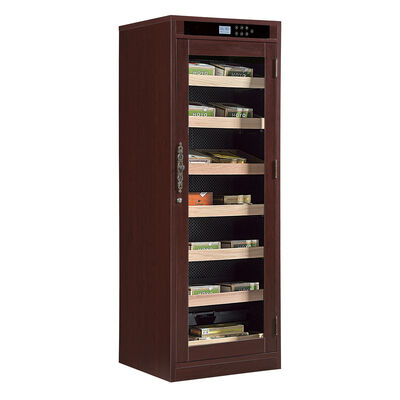 Guter Preis Elektrischer Zigarrenkühler Humidor Schrank mit Holzrahmen, abschließbarer Glastür und digitalem Touchscreen Online
