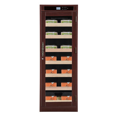 Guter Preis Hochkapazitäts-Zigarrenkühlschrank mit digitaler Steuerung und ultraleisen thermoelektrischen System Online
