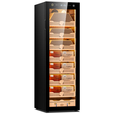 Guter Preis Premium 8-Schicht-Elektronische Zigarren-Humidor-Schrank mit spanischen Zederregalen Online