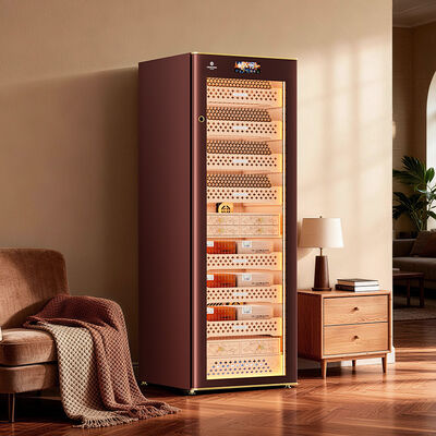 Guter Preis Smart Climate Control Zigarrenkühler und Luftbefeuchter aus spanischem Zedernholz Online
