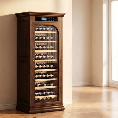 Guter Preis Klassischer Weinkühlerschrank aus Massivholz mit präziser Temperaturregelung Online