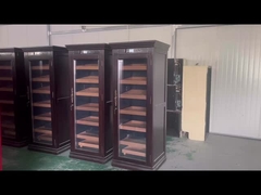2 in 1 Weinkühlschrank und Humidor mit spanischen Zedernholzregalen